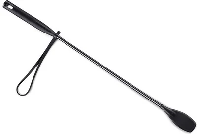 Horse Riding Whip Crop Jump Bat Non-Slip Dressage Crop 23" with Double Slapper - Image 1 of 4