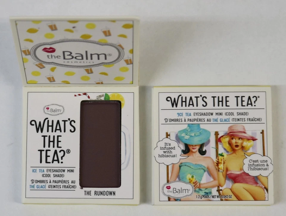 Lote de 2 sombras de ojos: theBalm - ¿Qué es el té? - The Rundown - 1,2 g/0,042 oz Foto 1 de 1