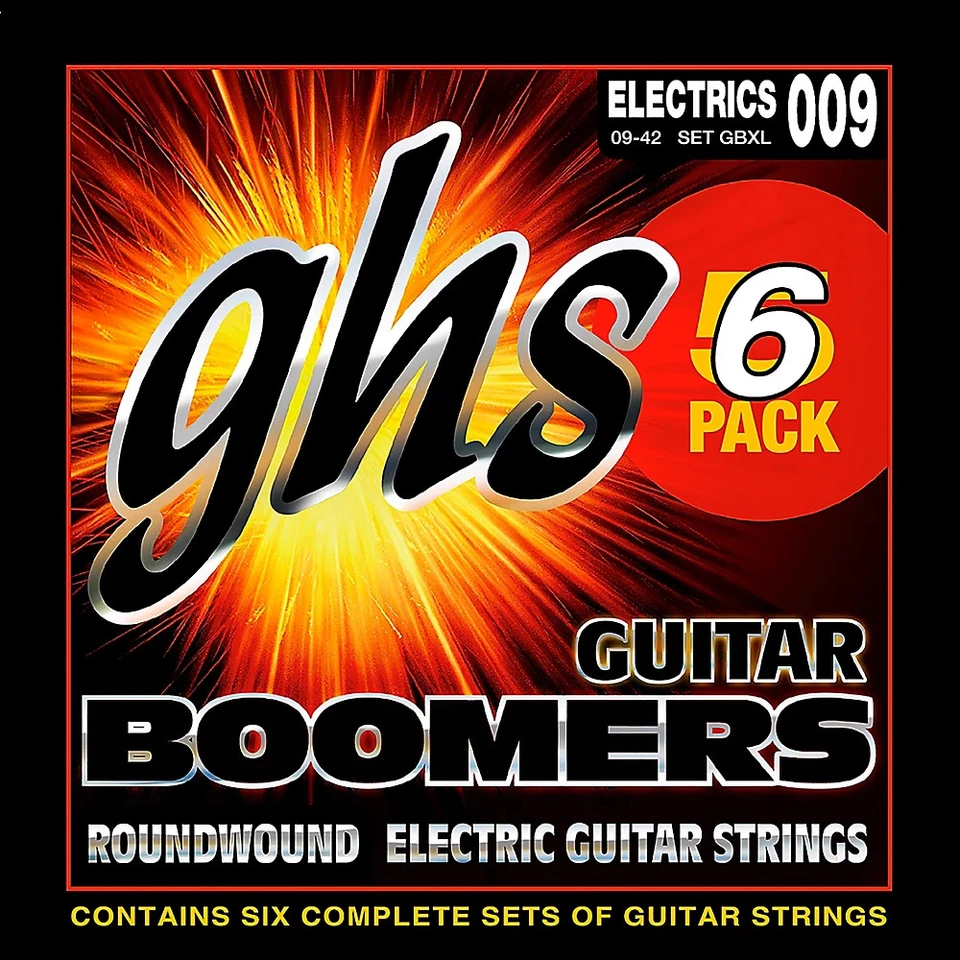 Струны для электрогитары GHS Boomers GBXL Extra Light (9-42) упаковка 6 шт. - Изображение 1 из 1