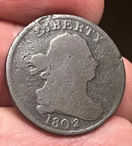 1802 / 0 Drapierte Büste halber Cent, seltenes Datum! - Bild 1 von 12