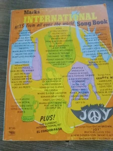 Libro de canciones Mark's International Hits From All Over the World partituras 1970 - Imagen 1 de 3