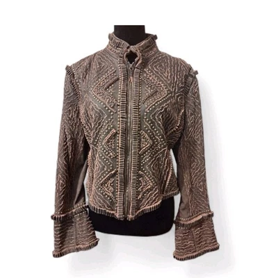 Double D Ranch Anasazi Leather Jacket Large Limited Edition Western Unique Rare - Image 1 of 4