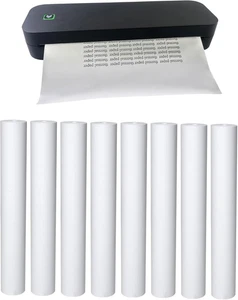 8 Rollen (ca. 200 Seiten), A4, BPS frei, Thermodruckerpapier, BPA frei. für Ai - Bild 1 von 11