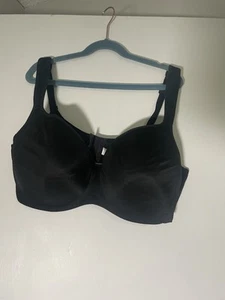 Cacique Womens BALCONETTE BRA 40DD Black Lightly Lined Lane Bryant Wired See Des - Picture 1 of 4