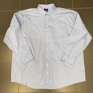 Stafford SmartTech Men’s Dress Shirt Non Iron 19-19.5 36/37 3XL Blue