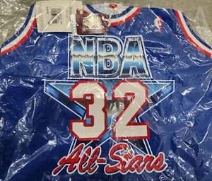 Magic Johnson Los Angeles Lakers Mitchell & Ness 1992 All Star Jersey 60 4XL NEW - Picture 1 of 14