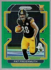 PAT FREIERMUTH $60++ STEELERS ROOKIE GREEN PRIZMS #362 RC SP 2021 PANINI PRIZM