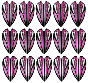5 Sets Retro Vortex 100 Micron Dart Flights – Ships w/ Tracking – Purple Black - Picture 1 of 1