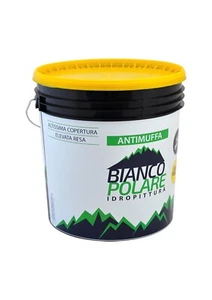 Pittura al Quarzo Liscia Antimuffa Murale per Esterno Bianca Idropittura 4 14 Lt - Foto 1 di 5
