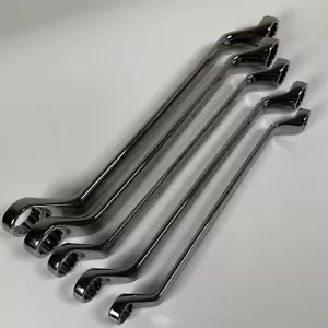 USA Craftsman professional full polish 5pc Metric offset box wrench set 19-10mm - Picture 1 of 22