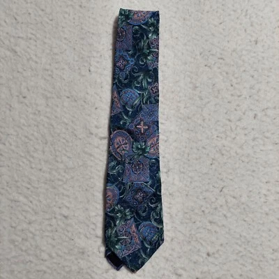 Enzo Bertazzio DESIGNER NECK TIE Mens Italian Silk Multicolor  — 第 1/2 张图片