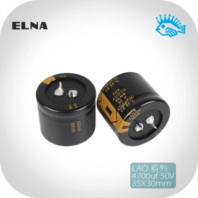 ELNA LAO series 4700uf 50v For Audio fever electrolytic capacitor 35*30mm