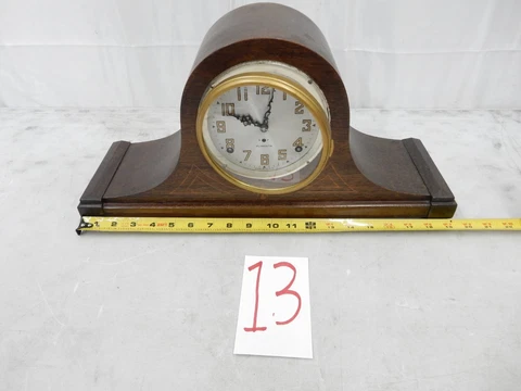 Vintage 1930s Plymouth 8 Day Mantle Tambour Clock By Seth Thomas Clock Company Cover