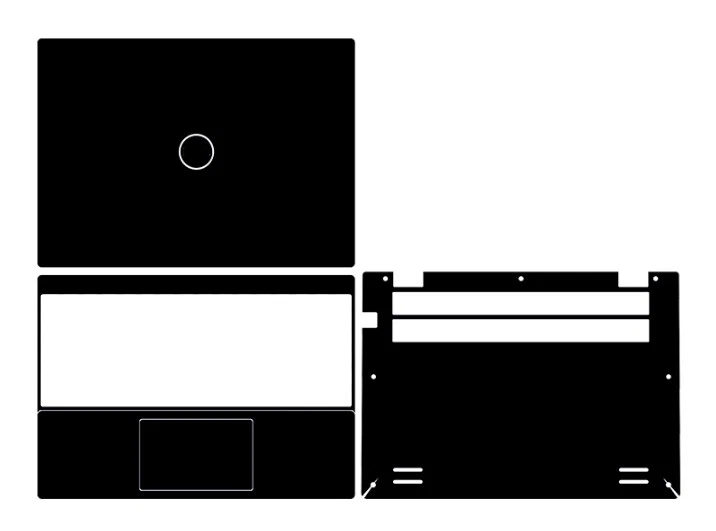 Carbon Vinyl Laptop Sticker Decals Skin Cover for Dell Inspiron 13Pro 5320 13" - Image 1 of 4