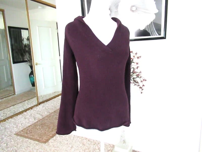 PRANA Breathe Purple Fleece Polyester Blend Women's Hooded Pullover Size S - Image 1 of 4