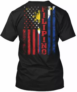 Bandera de Filipinas y Estados Unidos - Camiseta Hecha en Estados Unidos Talla S a 5XL - Imagen 1 de 1