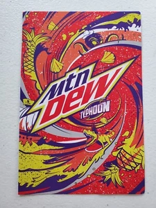 2022 Mtn Dew Typhoon Advertising Insert Card Mountain Dew Mt Dew Ad - Picture 1 of 4