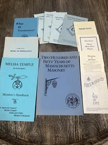Vintage freemasonry books and pamphlets lot- Massachusetts - Imagen 1 de 6