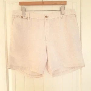 Banana Republic Men's 7" Linen-Cotton Short in Ecru Size 38 - Picture 1 of 11