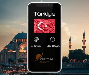 Turcja | 1GB-5GB | 7-30 dni | Mobilny internet dane eSIM | Szybka dostawa - Zdjęcie 1 z 1