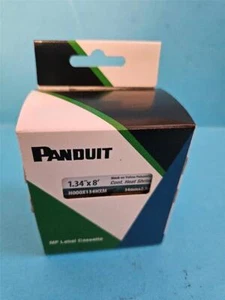 PANDUIT MP LABEL CASSETTE 1.34"X8' BLACK ON YELLOW CONTINUOUS HEAT SHRINK MP300 - Picture 1 of 5
