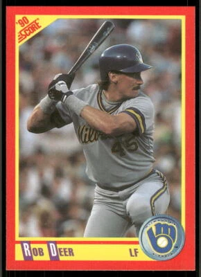 1990 Score #390 Rob Deer - Image 1 of 2