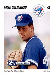 1992 Knoxville Blue Jays SkyBox #388 Mike Ogliaruso Palm Harbor Florida FL Card
