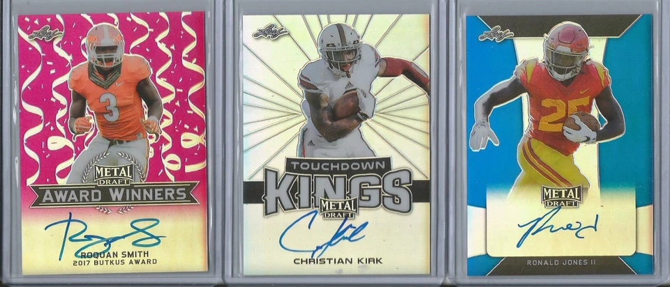 2018 Leaf Metal Draft Touchdown Kings Christian Kirk Rookie AUTOGRAPH Cardinals - Image 1 of 1