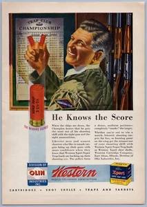 1951 Wester Xpert Ammunition Super Trap Loads Print Ad Man Cave - Picture 1 of 2