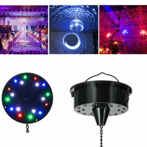 6RPM RGB Light Rotated Motor 18LED For Mirror Disco Ball 6" 8" 12" DJ Bar Party - Picture 1 of 9