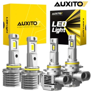 4x AUXITO 9005 9006 LED Combo Headlight Bulbs High Low Beam Kit Extremely White - Foto 1 di 23