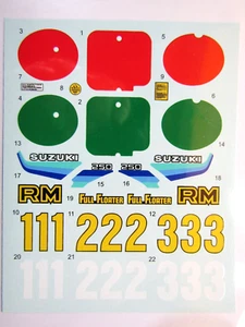 Decalpool 1/12 Suzuki RM250 Motocross Decal Sheet DP315 for Tamiya kit - Picture 1 of 3