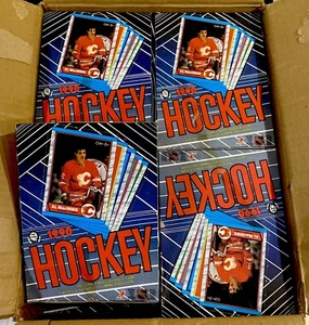 1989-90 O-PEE-CHEE OPC HOCKEY (1) WAX BOX FROM A SEALED CASE (FASC) TAPE INTACT - Picture 1 of 4