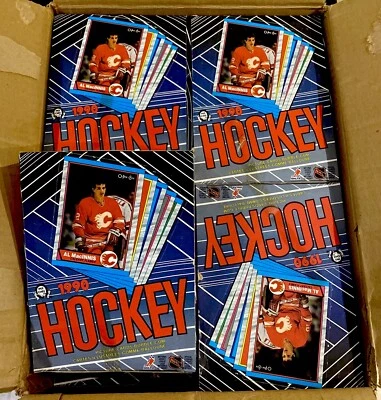 1989-90 O-PEE-CHEE OPC HOCKEY (1) WAX BOX FROM A SEALED CASE (FASC) TAPE INTACT