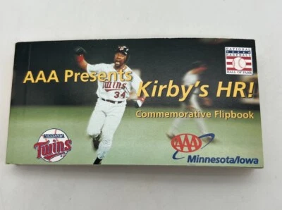 УНИКАЛЬНЫЙ: Kirby Puckett #34, игра 6, 1991 World Series Home Run сувенирная книга-раскладушка - Изображение 1 из 4