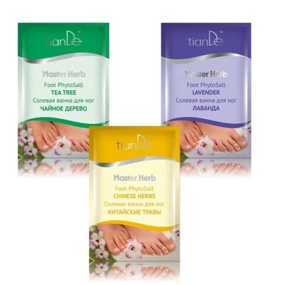 Foot Phyto Bath Salt Master Herb Softens Skin Antiseptic Effect Tiande 50g