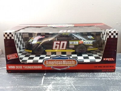  American Muscle 1/18 Mark Martin #60 Winn Dixie Ford Thunderbird Diecast - Image 1 of 4