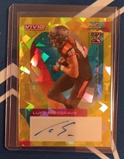 2023 Leaf Vivid Luke Musgrave Yellow Crystal XRC AUTO # /10 SSP Packers