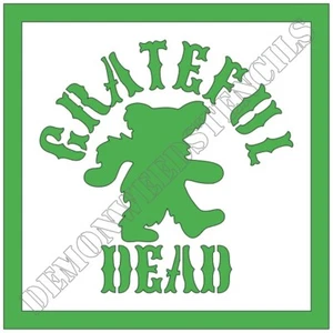 8"x8" Clear Plastic Stencil - Grateful Dead Dancing Bear (SAA171) (.007")***** - Picture 1 of 2