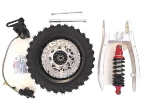 SWINGARM SHOCK + 10" WHEEL KIT FOR PIT DIRT BIKE COOLSTER SSR125 RE05 RE05 - Picture 1 of 7