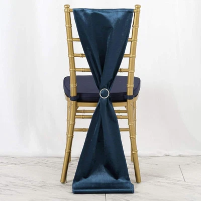 Fajas para sillas de terciopelo premium extra anchas suministros para bodas eventos fiestas decoraciones Foto 1 de 2