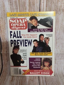 Soap Opera Digest Sept 5, 1989 Days Of Our Lives And More Guc Vintage - Picture 1 of 1