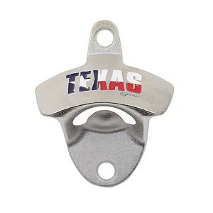 Texas State Flag Metal Wall Mount Beer Soda Pop Bottle Opener TX Pub Bar Decor - Picture 1 of 3