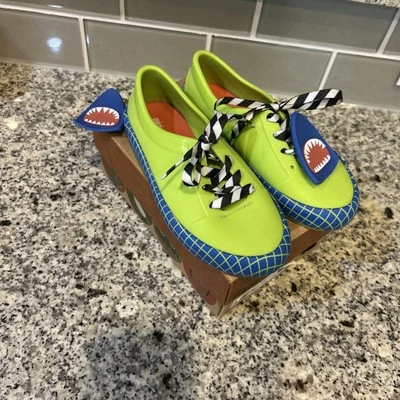 NWT Mini Melissa Street & Fabula B Green Shark  Jelly Sneakers  Size US 12  - Image 1 of 4