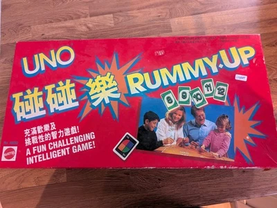 VINTAGE UNO Rummy-Up Tile Game 1993 Mattel Chinese Language Box Version Complete - Image 1 of 4