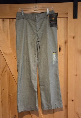 Pantalones Lee Flex Motion Nuevos con Etiquetas Mujer 8 Cortos Ceniza tiro medio Pantalón Elastizado Carrera Foto 1 de 4
