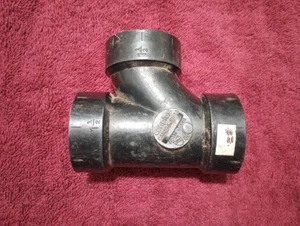 DWV CANPLAS Rohr 1/2 Zoll Abfluss Sanitär ABS Sanitär & Entlüftung T-Stück ABS, Slip Fit - Bild 1 von 5