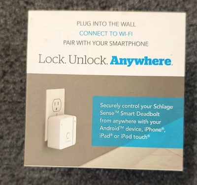 Schlage Sense Wi-Fi Adapter Smartphone App Control Smart Deadbolt BR400, OBN, A1