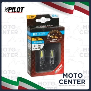 COPPIA LAMPADE PILOT BIANCHE 9-32V LED SERIES - 2 LED COB - (T10) - W2,1X9,5D DO - Foto 1 di 1