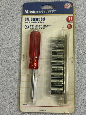 Master Mechanic SAE Socket Set 6 Point  11 Piece Set - Image 1 of 4